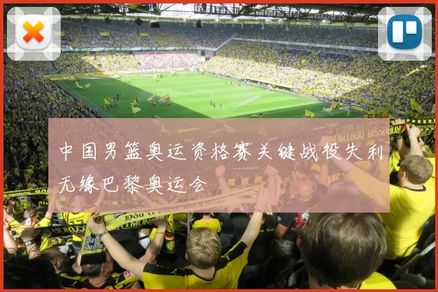 中国男篮奥运资格赛关键战役失利无缘巴黎奥运会