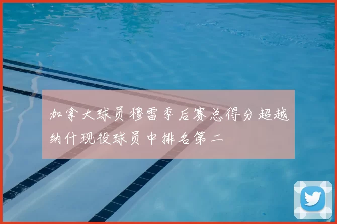 加拿大球员穆雷季后赛总得分超越纳什现役球员中排名第二